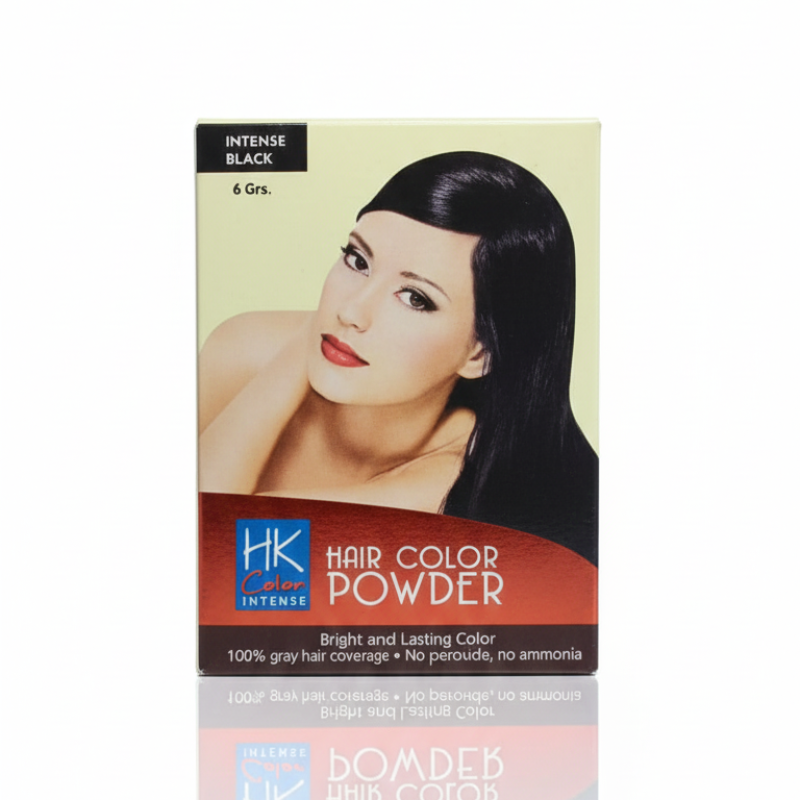 Tinte permanente en polvo negro intenso HK