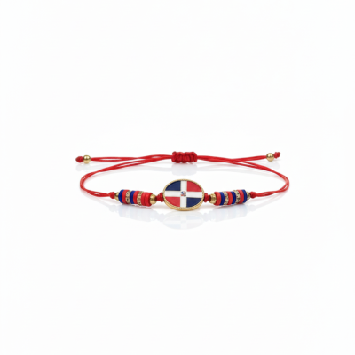 pulsera con la bandera dominicana