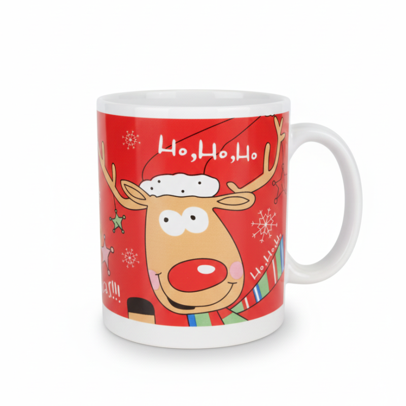 Taza con estilo navideño