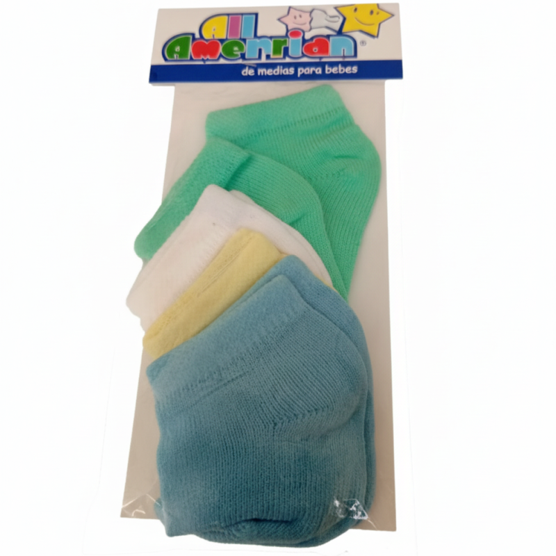 medias para bebes 4 pares