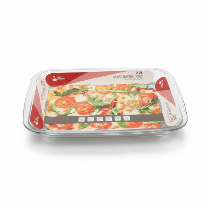 Bandeja de horno de vidrio de borosilicato de 2,2 litros de la marca
