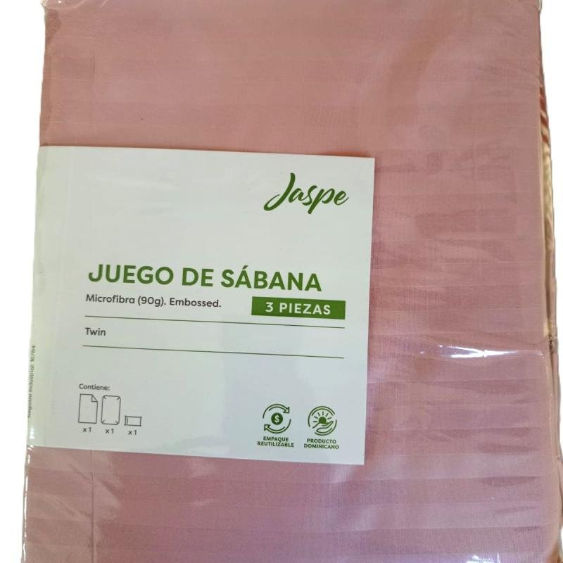 juego de sabana 3 piezas jaspe en microfibra twin